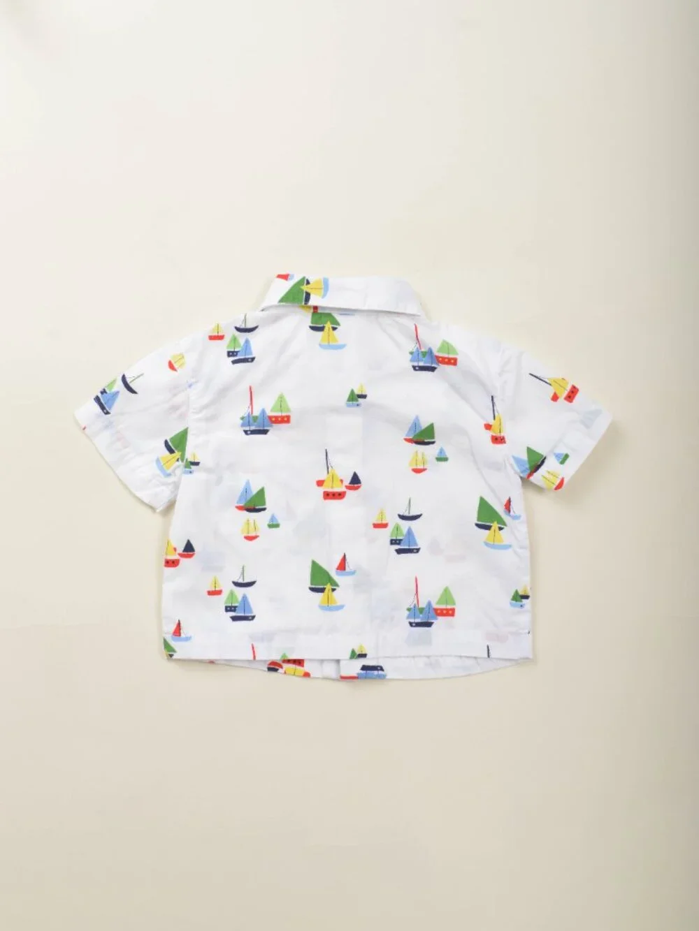 Gymboree Sailboat Print Nautical Cotton Button Down Shirt Baby Boy 3 - 6 month